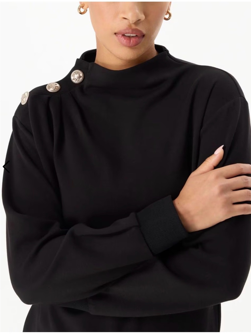 WHBM Button Shoulder Pullover Sweater 99$ in-stores get it home 39$